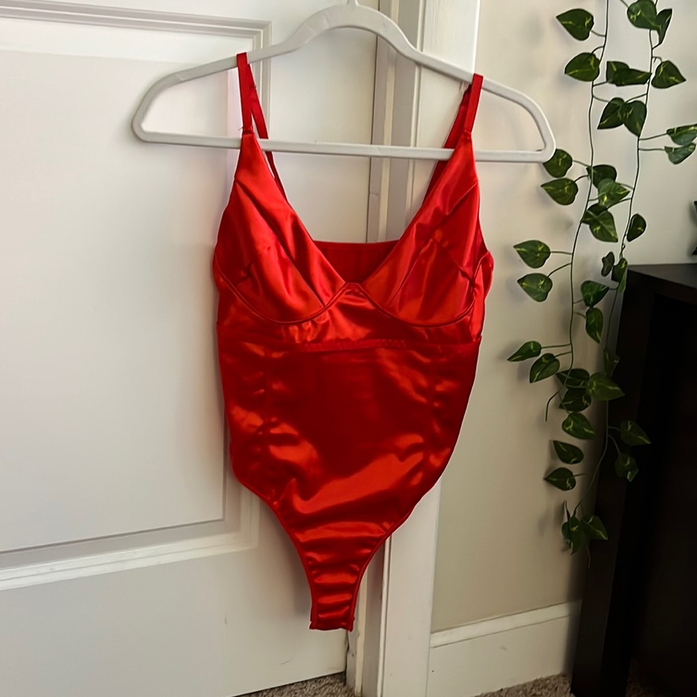 NWOT Amazon Satin Bodysuit